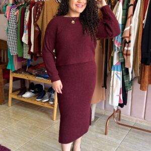 conjunto tricot mousse